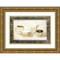 thumbnail image 1 of OnRei 32x23 Gold Ornate Wood Framed with Double Matting Museum Art Print Titled - Row Of Coffee Cream, 1 of 4