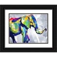 thumbnail image 1 of OnRei 32x25 Black Ornate Wood Framed with Double Matting Museum Art Print Titled - Colorphant, 1 of 4