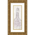 thumbnail image 1 of OnRei 9x18 Gold Ornate Wood Framed with Double Matting Museum Art Print Titled - Dress Back, 1 of 4
