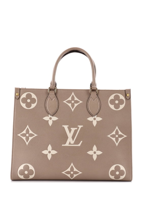 Pre-Owned OnTheGo Tote Bicolor Monogram Empreinte Giant MM By Rebag