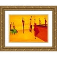 thumbnail image 1 of Ona  32x24 Gold Ornate Wood Framed with Double Matting Museum Art Print Titled - Bar Jazz, 1 of 4