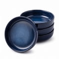 thumbnail image 1 of Onader Pasta Bowls Set of 4, 35oz Stoneware Large Pasta Bowls, Wide & Shallow Pasta Plates for Salad Soup Dessert, Microwave and Dishwasher Safe - Deep Sea Blue, 1 of 10