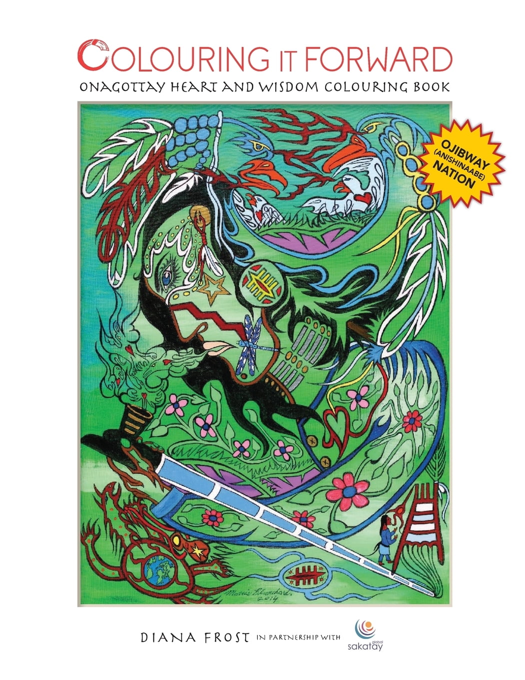 Onagottay Heart and Wisdom Colouring Book Paperback