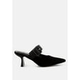 thumbnail image 1 of Onagra Microfiber Pointy Slip-On Mules, 1 of 10