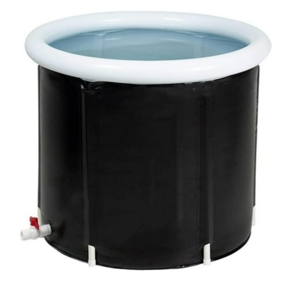 Onail Inflatable Ice Bath Tub  Portable Cold Plunge Tub for Recovery, Outdoor Spa, Camping & Home Use with Drain Valve, Storage Bag, and Ice Pack (85x75cm)