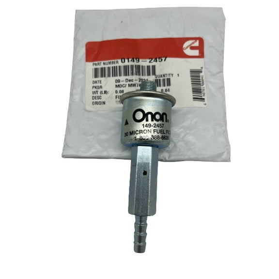 Onan 149-2457 Fuel Filter Fits 3.6KY 4.0KY KYD Onan Generator Series