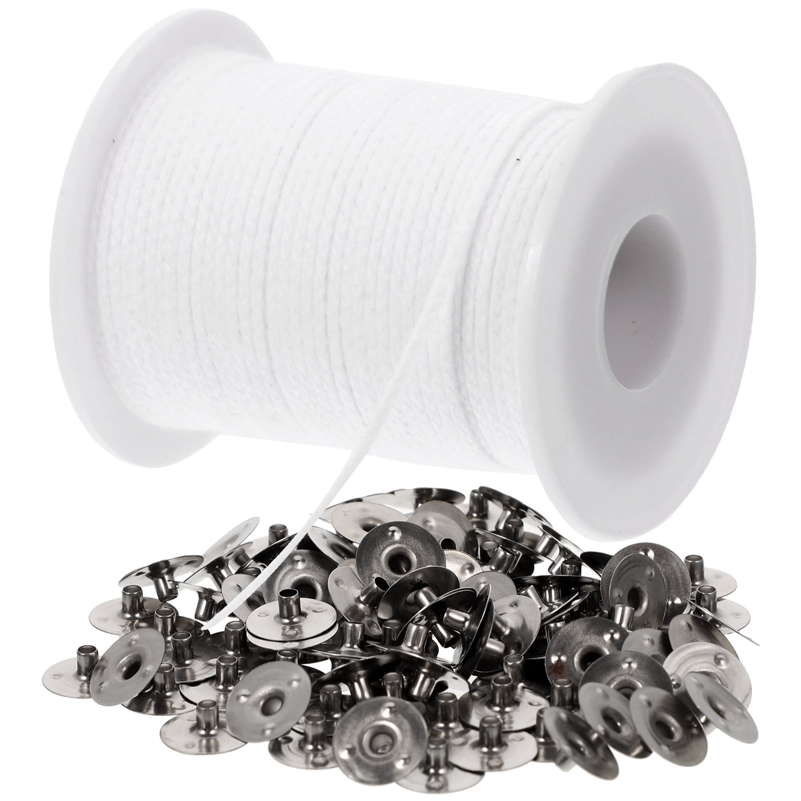 Onaparter 1 Set Cotton Candle Wicks DIY Wick Replacement Long Candle