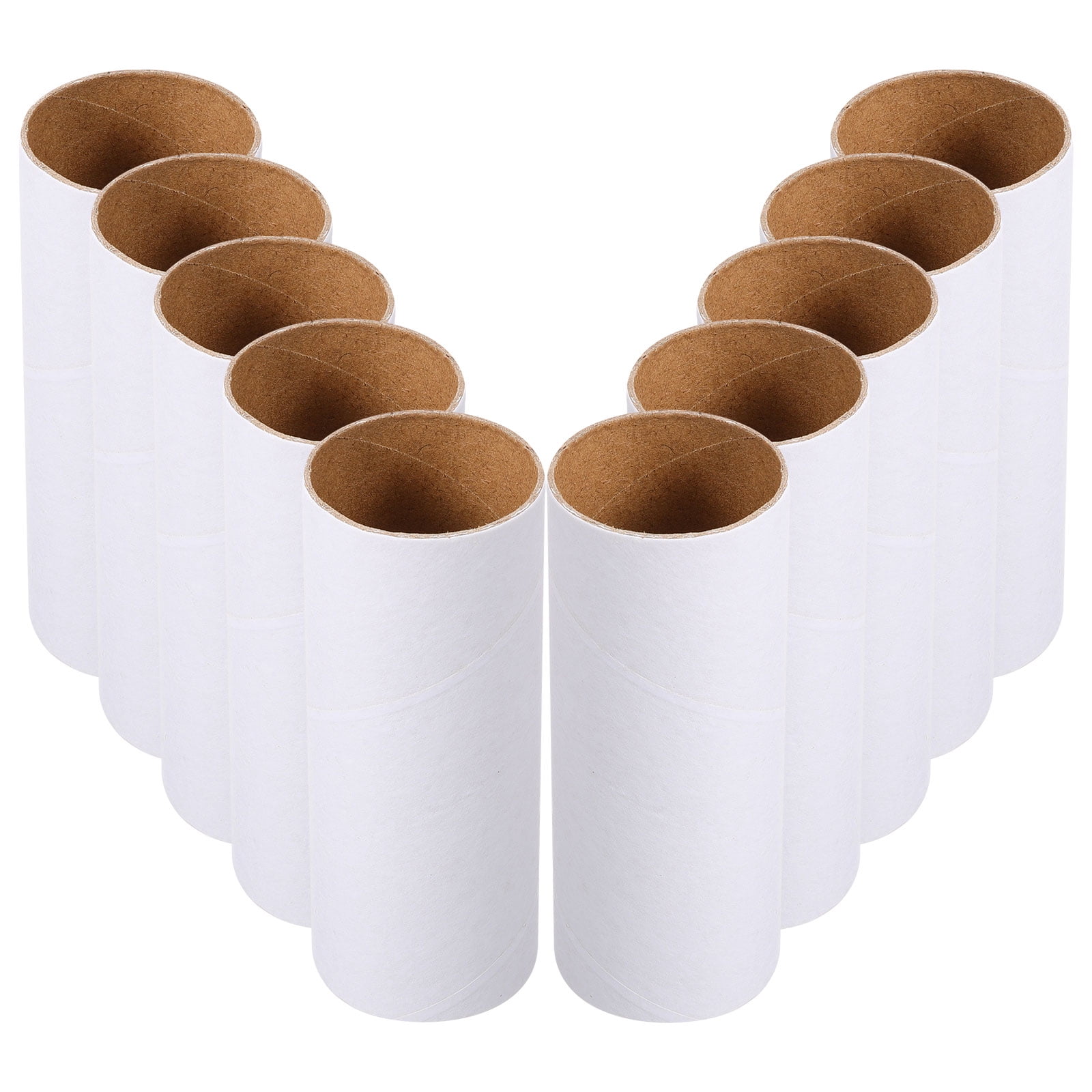 Onaparter 10 Pcs Paper Roll Round Craft Tube Cylinder Tubes Paperboard ...