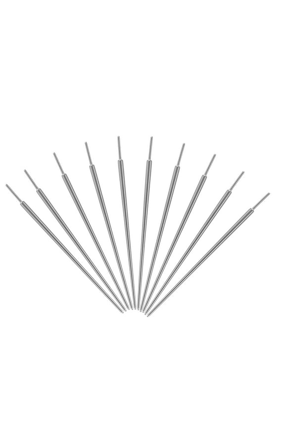 Houderco 10pcs Stainless Steel Piercing Taper Insertion Tool for Easy Safe Piercing Use Silver