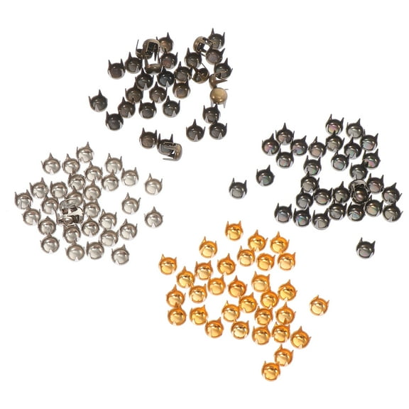 Onaparter 120 Pcs Round Head Claw Nail Diy Bag Decorative Rivet Alloy （As Shown）