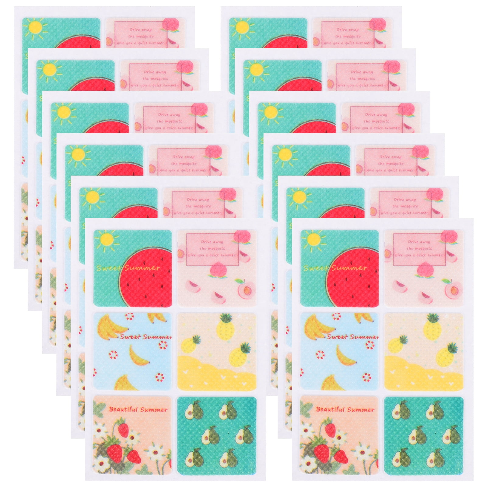 Onaparter 144 Pcs Mosquito Repellent Stickers Summer for Kids Bug Misquoted Natural Patch Toddler As Shown