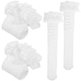 thumbnail image 1 of Onaparter 2 Pairs Stocking Stuffers' Womens Socks Stockings for Bows Knee Costume Girls Women's Miss （White）, 1 of 6