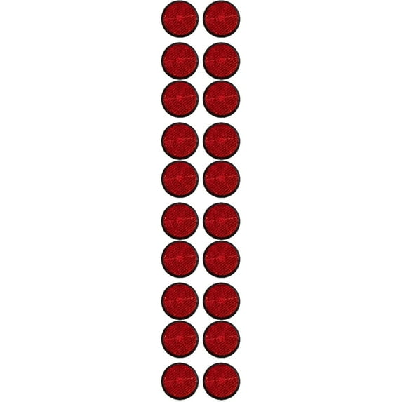 Onaparter 20 Pcs Reflector Tool Bike Light Reflectors Bicycles Accessories Front And Rear Warning Plastic Lights Travel (As Shown)