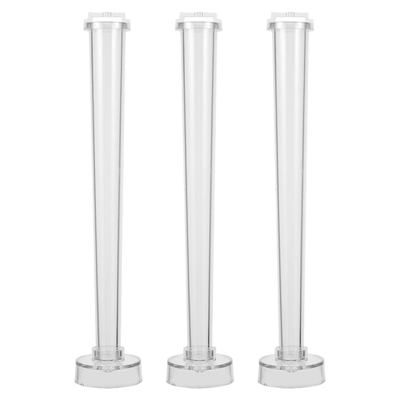 Onaparter 3 Pcs Candle Mold Taper Candles Decor Plastic Making Molds for Silicone Dinner Party As Shown