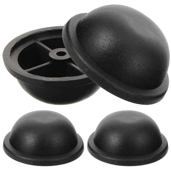 Onaparter 4 Pcs Luggage Feet Suitcase Bag Bottom Studs Plastic Hand Pouch Rivets DIY Materials （Black）