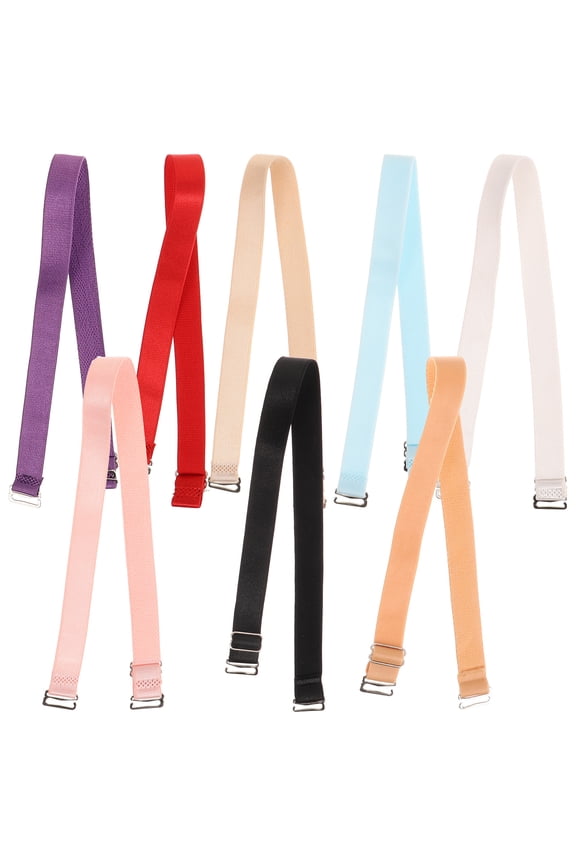 8 Pcs Bra Straps Bras Adjustable Belt Shoulder Replacement Elastic Good Women's As Shown