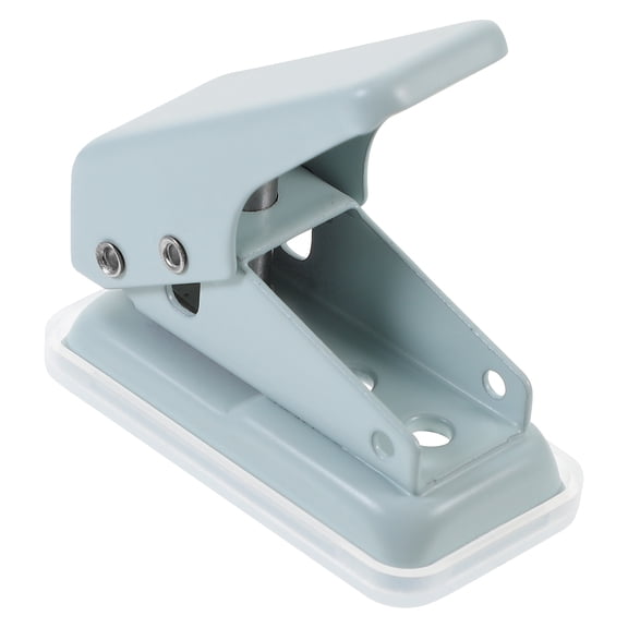 Onaparter Desktop Hole Punch Tool Hole Puncher Binder Puncher Paper Single Hole Puncher Office Supply Sky-blue