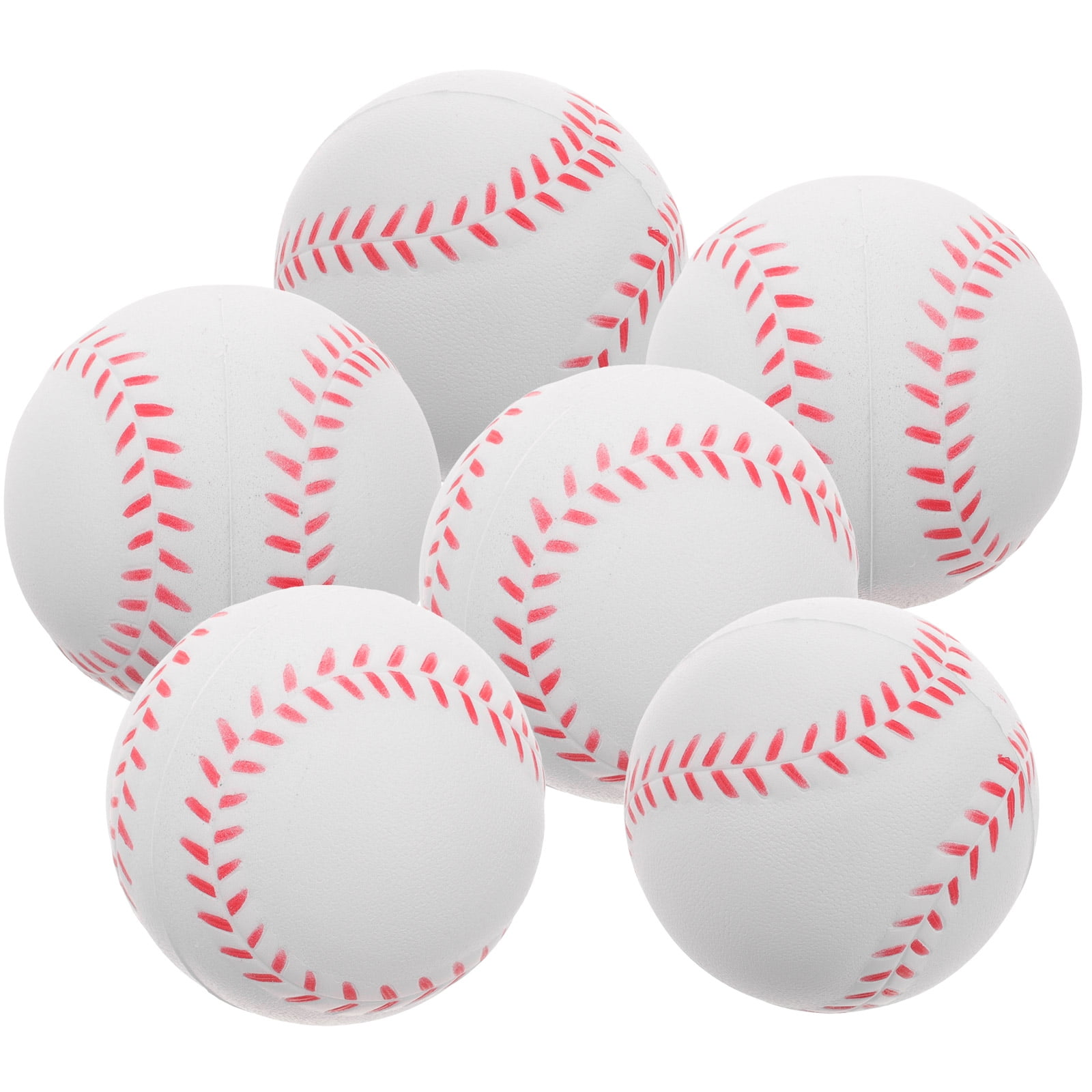 Onaparter Indoor/Outdoor Sponge Training Baseballs PU Foam Practice Ball 6 Pack