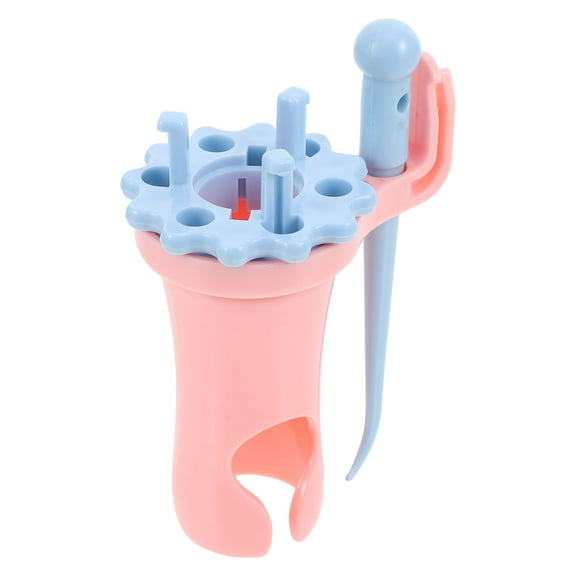 Onaparter Knit Machine Knitting Rope Weaving Tool Kids Crochet Kit Weave Flower Child Blue