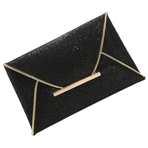 Onaparter Purses for Women Trendy Party Clutch Small Black Handbag Evening Bags Womens Wallet Women's Miss Black