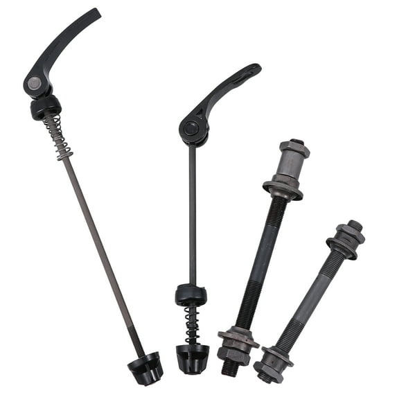 Onaparter Quick Release Bike MTB Parts Skewers Front Rear Axle Wheel Hub Bicycles (Black)