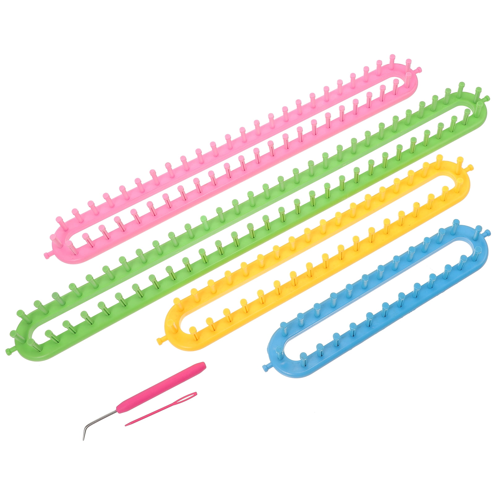 Onaparter Scarf Knitting Machine Kit Crochet Hook Hat Loom Weaving for Adults Looms Has Child As Shown