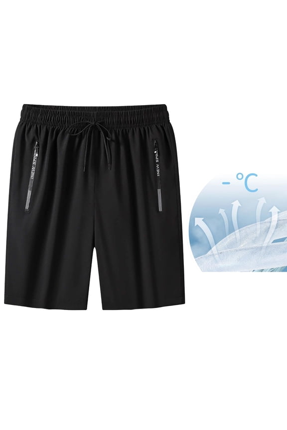 Onavee Iced Active Shorts, Women’s Ultra Stretch Ice Silk Shorts, Quick Dry Elastic Waist for Running or Yoga Black XL