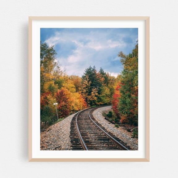 Onawa Maine Railroad Autumn Landscape Poster Unframed Paper Print