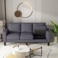 thumbnail image 1 of Onbeam 3 Seater Sofa Couch with Storage for Living Room - Dark Gray,Fabric, 1 of 7