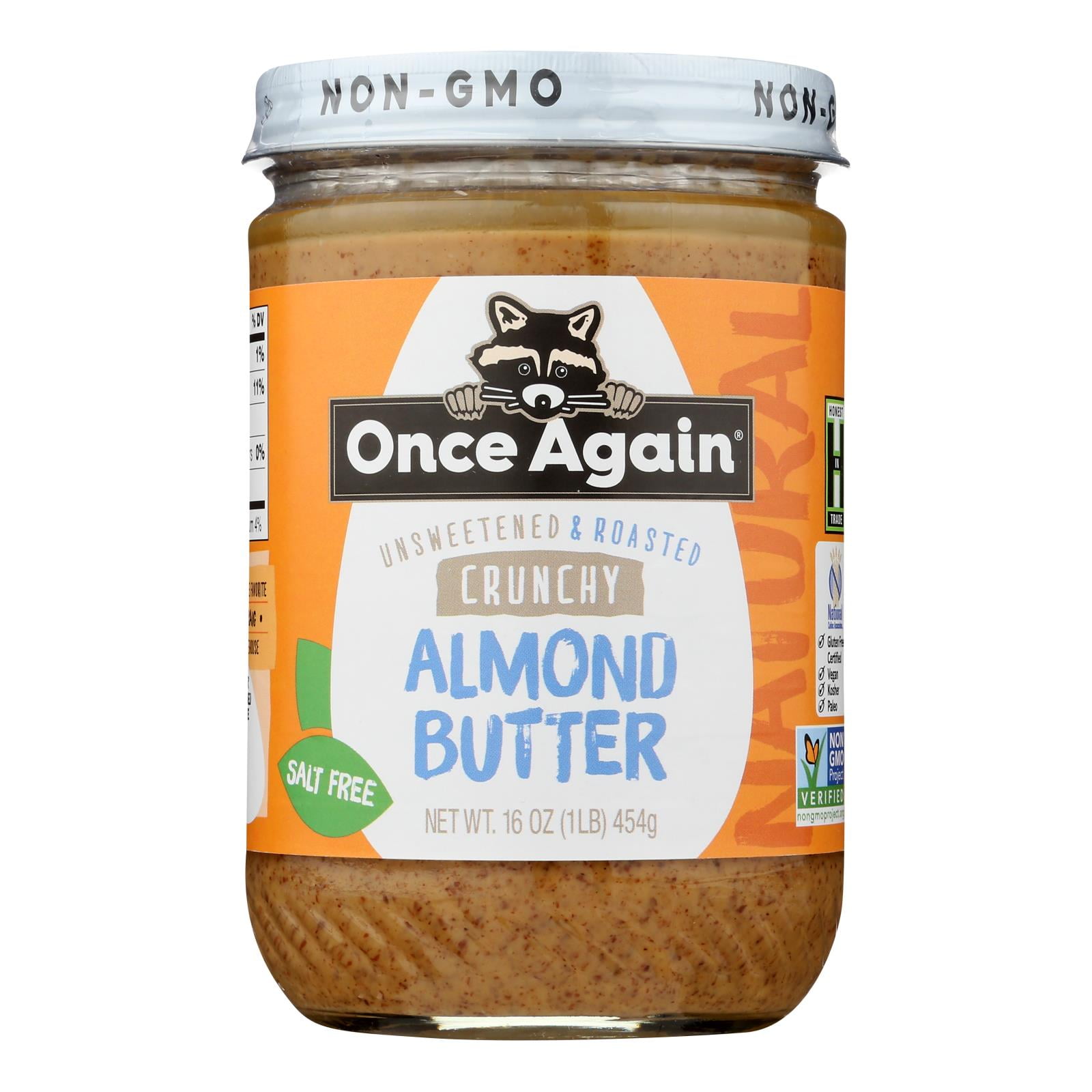 Once Again Crunchy Almond Butter 16 oz (Pack Of 6)