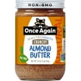 thumbnail image 1 of Once Again Natural Crunchy Unsweetened & Roasted Almond Butter 16 oz, 1 of 3