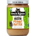 thumbnail image 1 of Once Again Organic Lightly Sweetened Creamy Peanut Butter 16 oz, 1 of 3