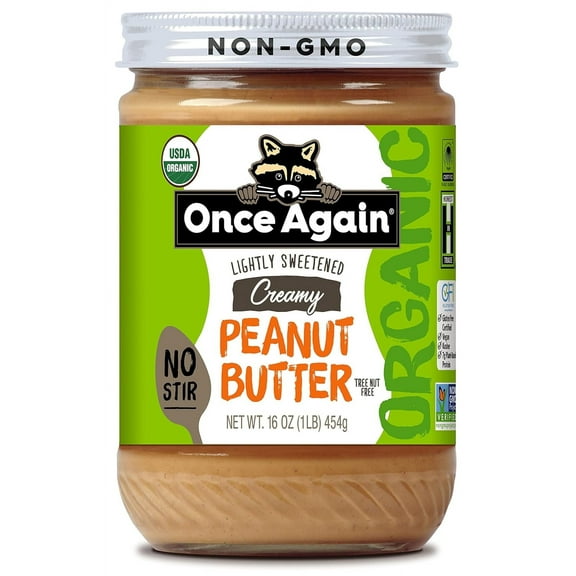 Once Again Organic Peanut Butter Creamy American Classic - 16 oz Pack of 4