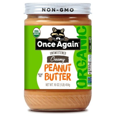 Once Again Organic Smooth Peanut Butter 16 oz (Pack of 6)