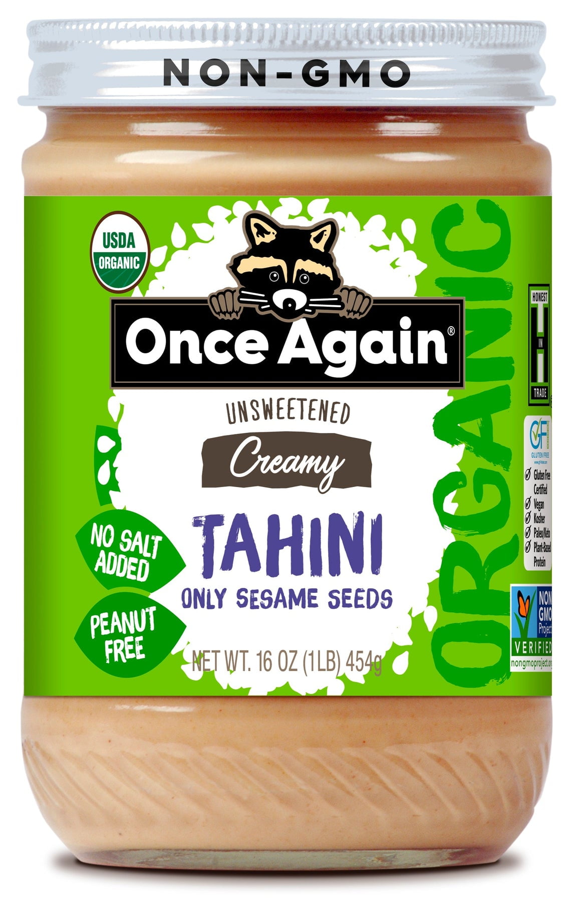 Organic Raw White Sesame Tahini 200g – Sun & Seed