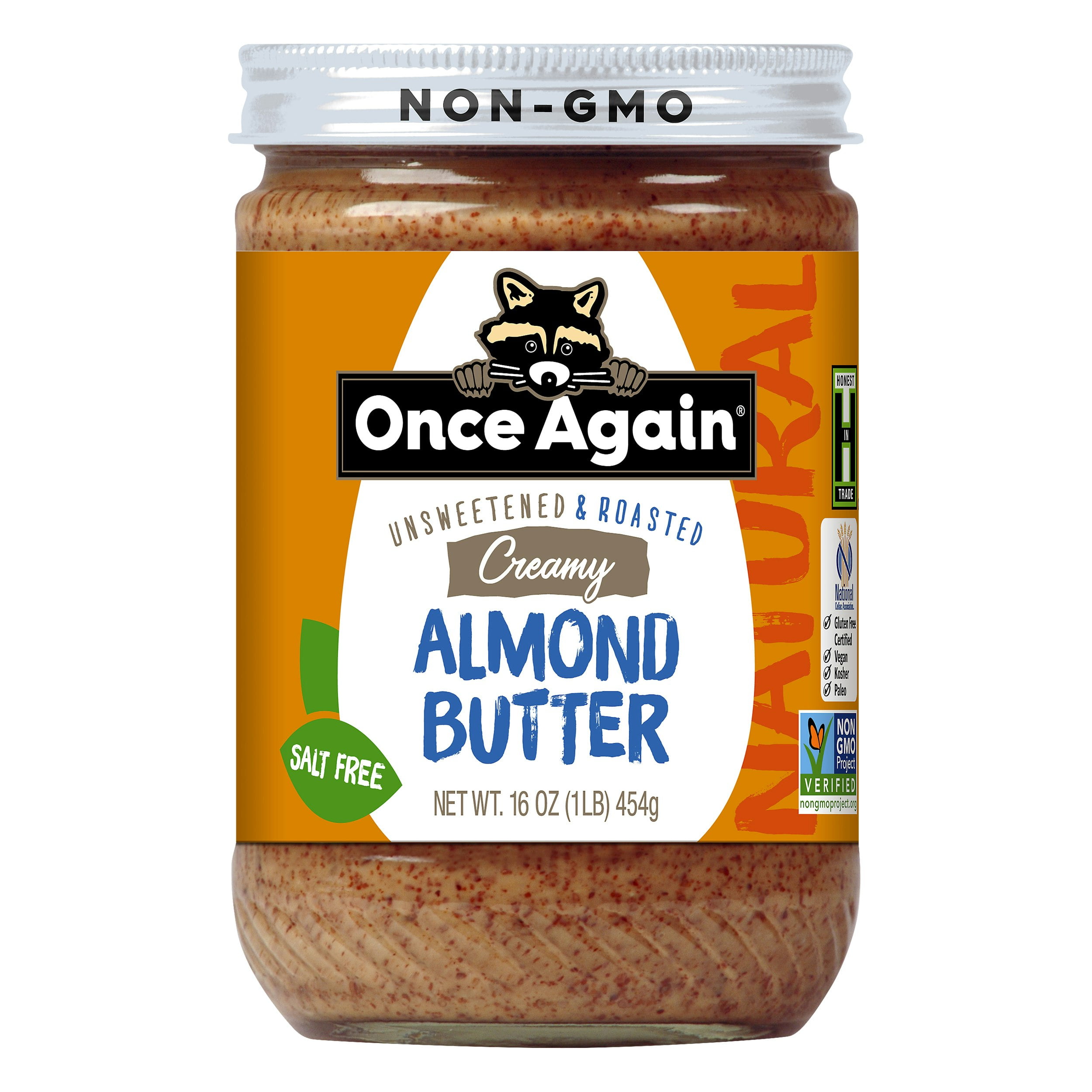 Once Again Smooth Almond Butter Natural 16 oz (Pack Of 6)