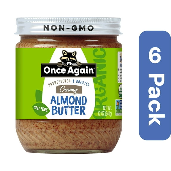Once Again Smooth Organic Almond Butter 12 oz (Pack Of 6)