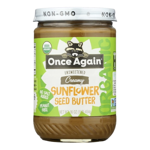 Once Again - Sunflower Butter Ns Sugar Free - Case of 6-16 OZ