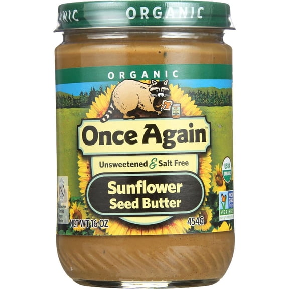 Once Again Unsweetened Creamy Sunflower Seed Butter 16.0 oz