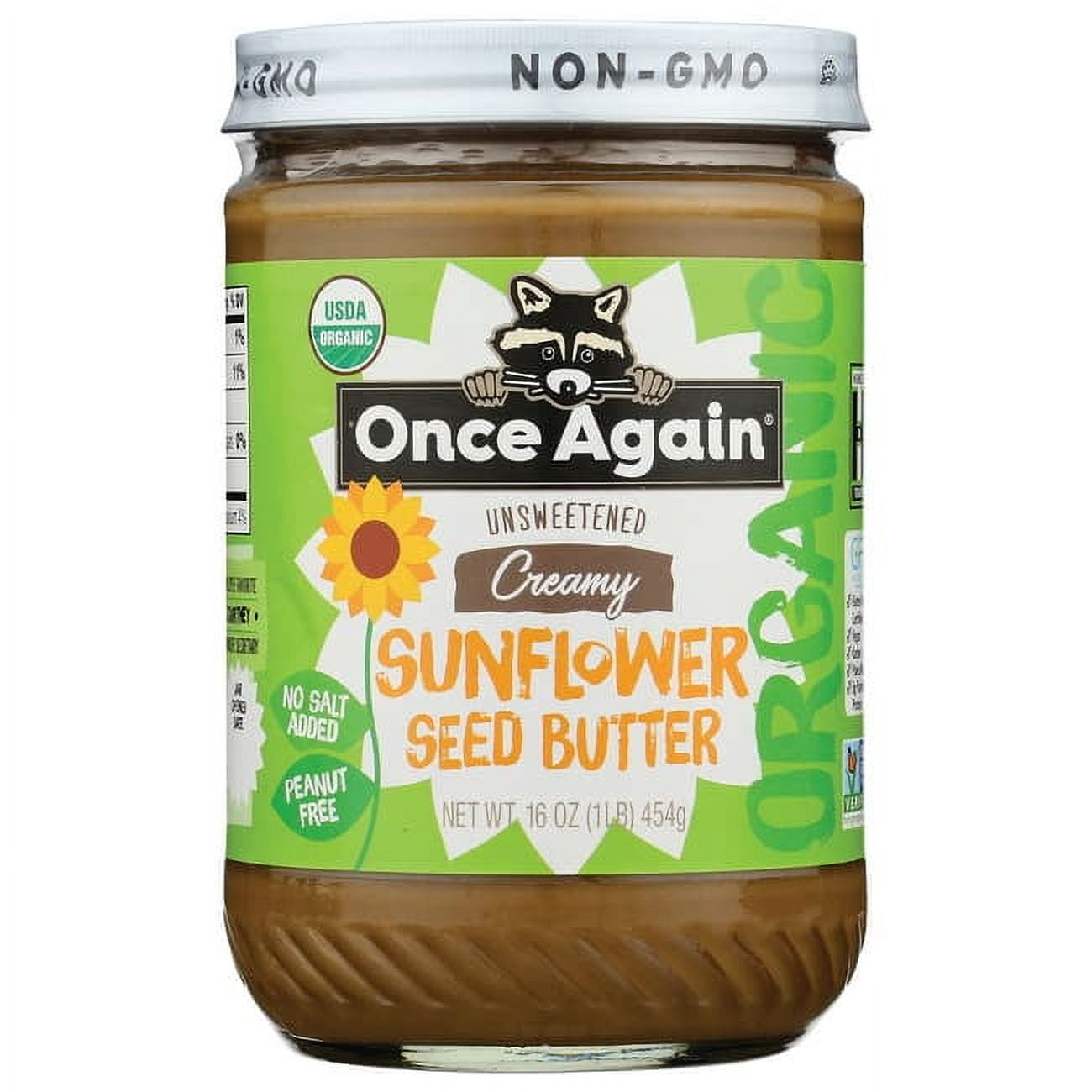 Once Again Unsweetened Creamy Sunflower Seed Butter 16.0 oz