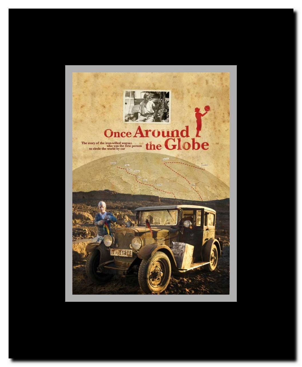 Once Around the Globe Framed Movie Poster