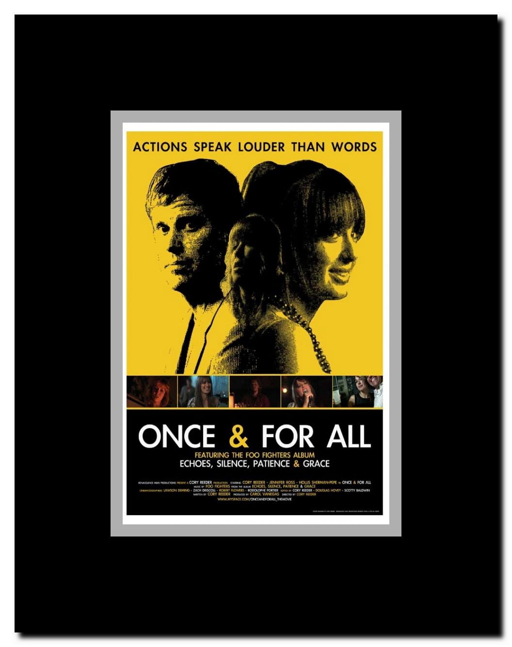 Once & For All Framed Movie Poster