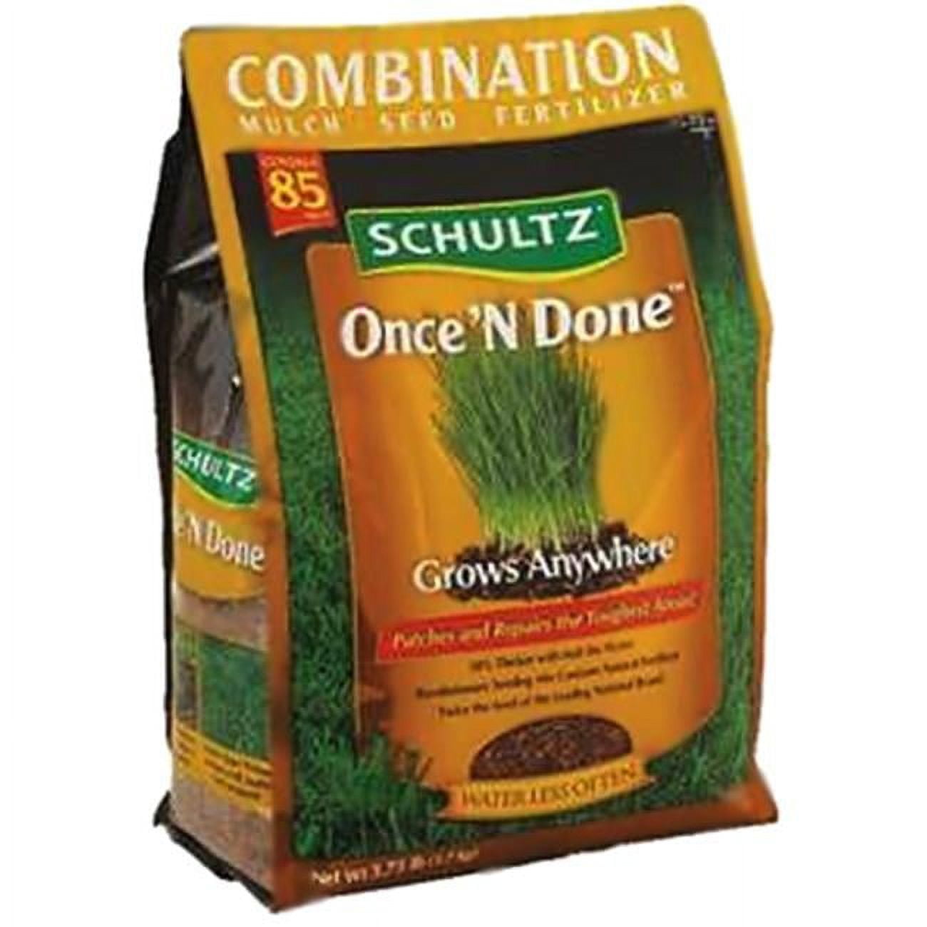 Schultz Once 'N Done 3.75 Lb. 85 Sq. Ft. Coverage Sun & Shade Grass