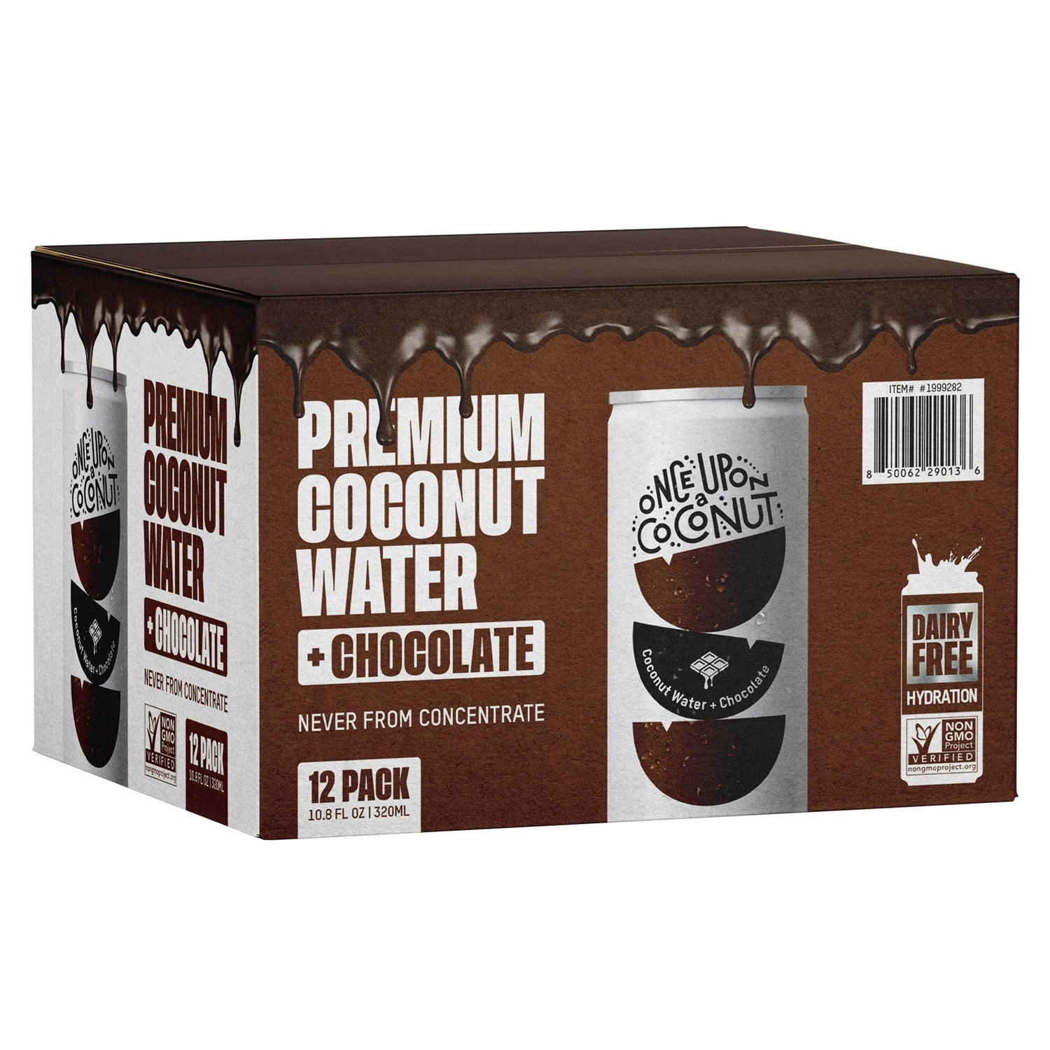 Once Upon A Coconut Chocolate Coconut Water, 10.8 Ounce (Pack of 12)