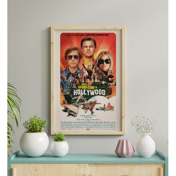 Once Upon A Time In Hollywood Movie Poster, Quentin Tarantino Film Wall Art Print
