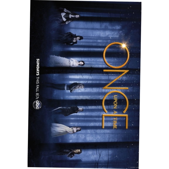Once Upon A Time Poster Metal Sign 8in x 12in Metal Print 8x12 #475642 Square Adults Metal Wall Art