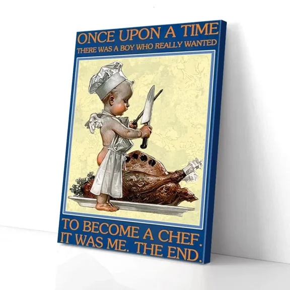 Once Upon A Time There Was A Boy Wanted Become A Chef Poster
