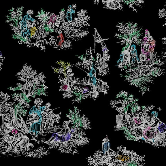 Once Upon Our Time wallpaper - Black