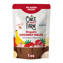 Once Upon a Farm Organic Coconut Melts, Strawberry Banana, 1oz Bag