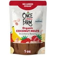 Once Upon a Farm Organic Coconut Melts, Strawberry Banana, 1oz